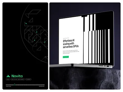 Novita aerolab branding design ui ux