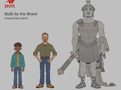 Character Designs for "Built by the Brave" character design characters drawing illustration painting
