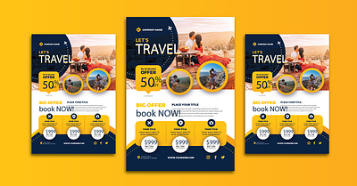 Travel Flyer brand business flyers creative flyer digital flyer flyer graphic design icon illustration travel flyer