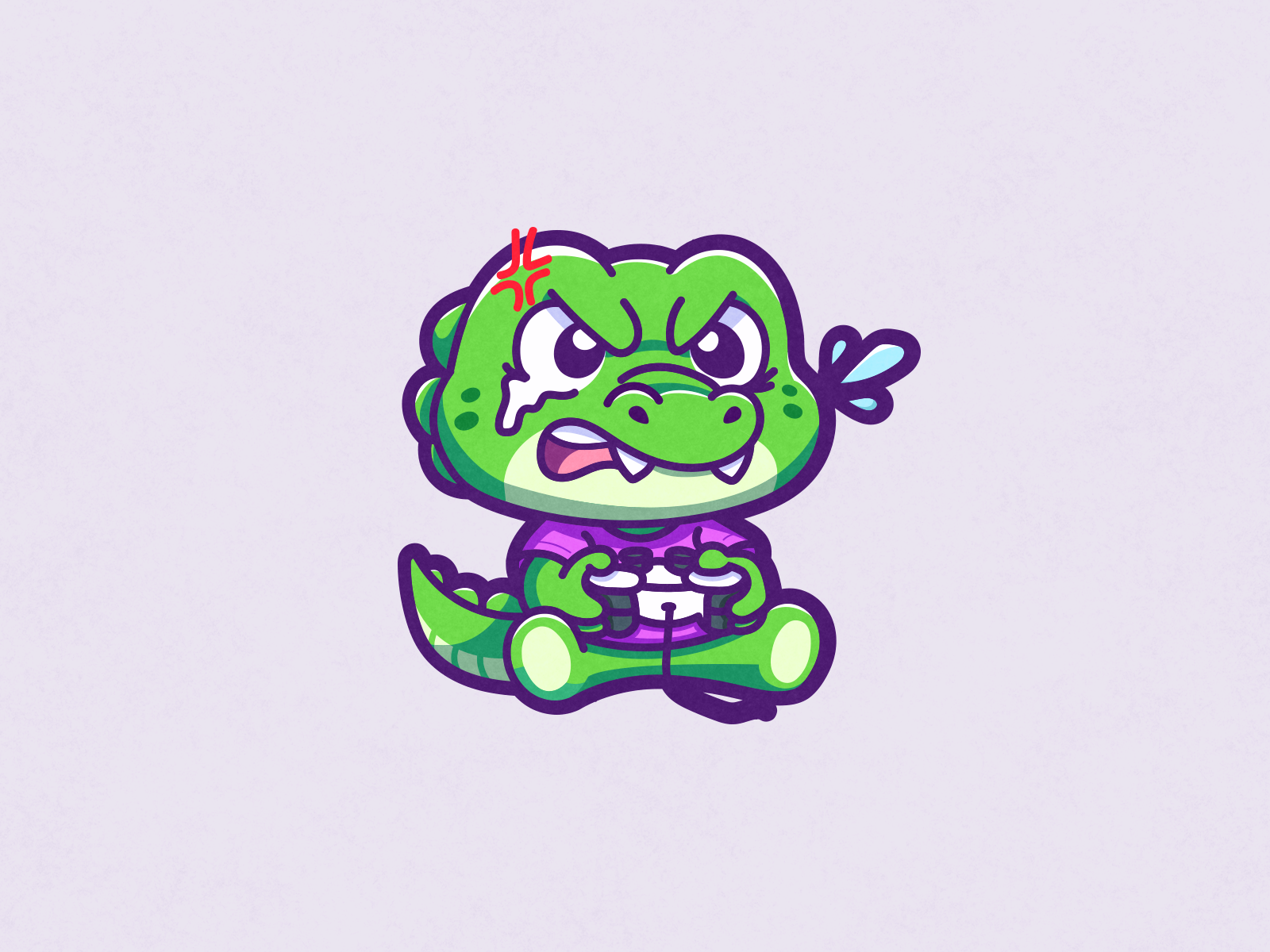 Crocodile Mascot | Sticker | Logo Design