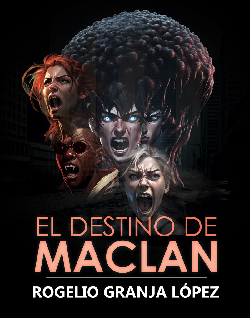 Versión final de la portada del libro: El Destino de Maclan.