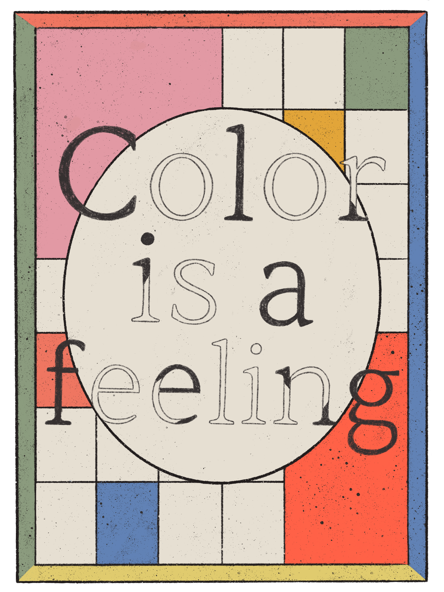 Example of Color is a feeling Print