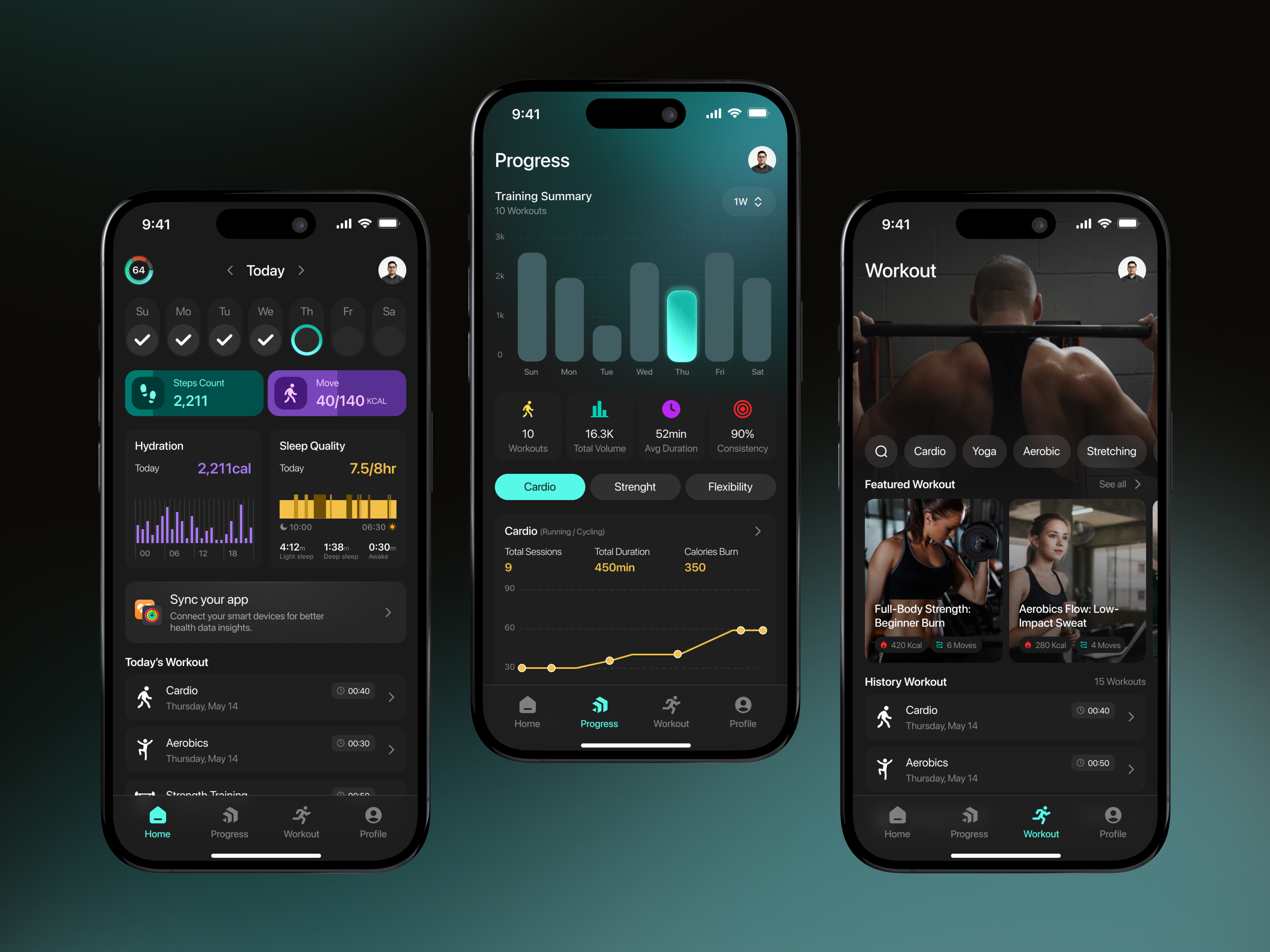 Fitness Tracker App activity tracker app design athlete clean design diet fitness app health app interface mobile app mobile. app design saas ui user interface ux wealnessapp workout