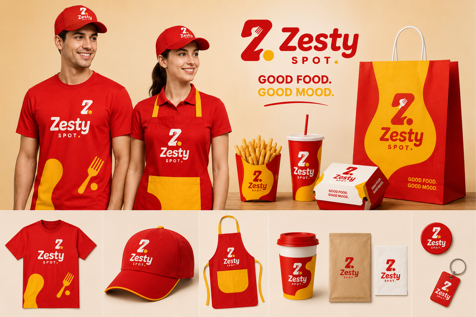 Example of Modern Fast Food Brand Identity Design