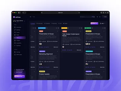 Caltimes SaaS | Task Management Web App activity aiproductdesign crm dashboard dashboarddesign hrm productux saas saasdesign sleekostudio software task task board taskmanagement to do list tracking ui user interface ux webapp