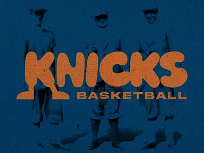 Knicks basketball branding graphic design knicks logo logo design new york nyc sports type typography