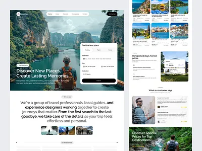 Modern Travel Website adventure adventure website design design designer figma template framer template landing page landing page design modern website design travel travel agency travel agency website ui ui ux ui ux design web design web designer webflow template website design