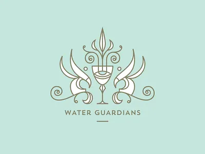 Water Guardians art beverage branding branding design divine geometry god graphic design illustration line art design lineart logo logo design occult sacred sacred geometry spirit spiritual water