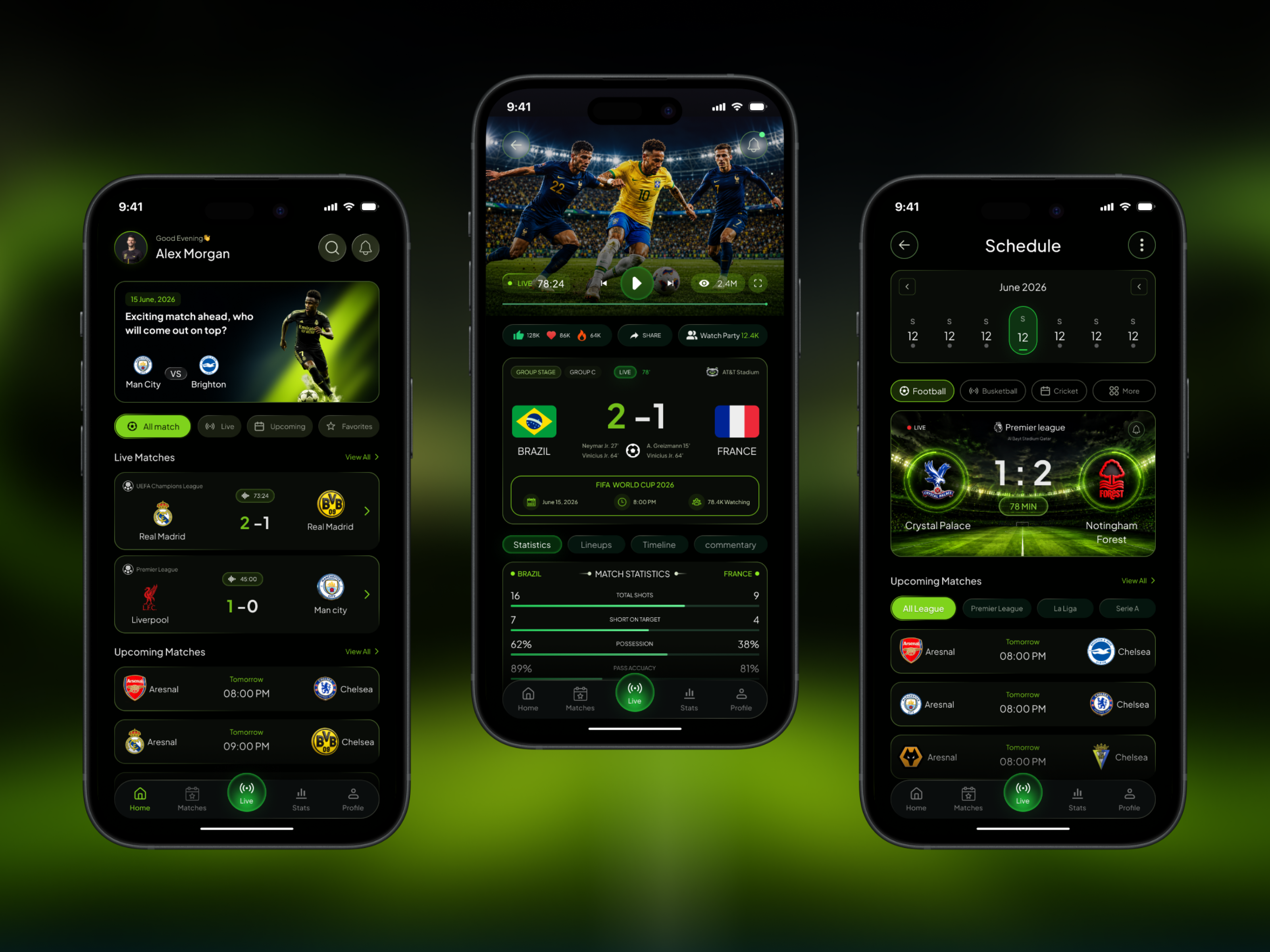 FIFA World Cup Live Match App appdesign darkui dashboardui designinspiration dribbble fifa figma footballapp glassmorphism livescore mobileappdesign mobileui neonui sportsapp uidesign uiux userexperience userinterface uxdesign worldcup