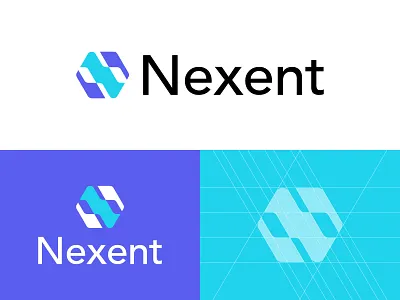 Nexent Logo Design ai logo app icon branding creative logo crypto logo digital logo fintech logo futuristic logo geometric logo logo design minimalist logo modern n logo n lettermark network logo saas logo startup logo web3 logo