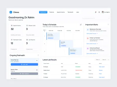 Healthcare Management Dashboard admin dashboard appointment system clinic management dashboard ui doctor dashboard healthcare dashboard healthcare management healthcare saas healthcare ui healthcare website hospital dashboard medical dashboard medical platform modern dashboard patient care patient management telehealth platform telemedicine app ui design ux design