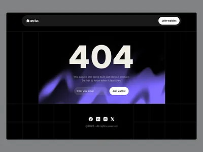 SaaS Waitlist Template - 404 page conversiondesign earlyadopters framer framerdesigner framerproject framertemplate frameruidesign jabel jabelframerdesigner landingpage minimalistdesign nocode prelaunch productlaunch saas saasstartup uidesign uiuxdesign waitlistpage webtemplate