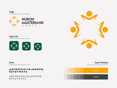 Huron Mastermind Group creative logo logo logo design logo designs