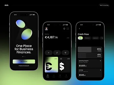 Axis - AI CRM App ai crm android app animation app concept app design business app crm app finance app fintech fintech app graphic design ios app minimal ui mobile app mobile ui motion graphics saas saas design sales management startup app