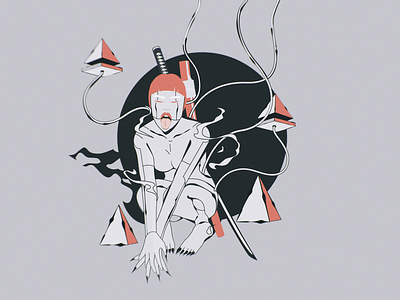 Cyber Girl ai art character characterdesign conceptart cyber cyberpunk digital digitaldrowing fantasy futuristic humaniod illustration illustrator procreate robot sci fi