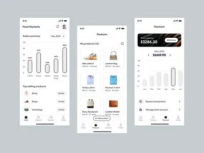 E-commerce Sales Tracking Mobile App app design card dashboard data e commerce e commerce app fintech landing page mobile ui mobileapp design product design saas design stats ui ui ux ux