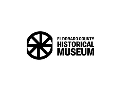 El Dorado County Historical Museum aistis bold branding design graphic design identity lithuania logo logo design logo designer mark minimal museum simple symbol vilnius