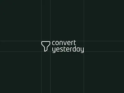 Logo Design for Convert Yesterday branding consultancy design graphic design logo logo design logo mockup mockups signboard typography ux vector
