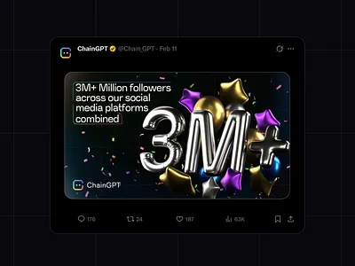 Chain GPT — Marketing Campaigns Design for Web3 AI 3d 3d design ai design branding crypto crypto design graphic design marketing marketing campaigns marketing design mascot smm social media web3 web3 ai web3 design