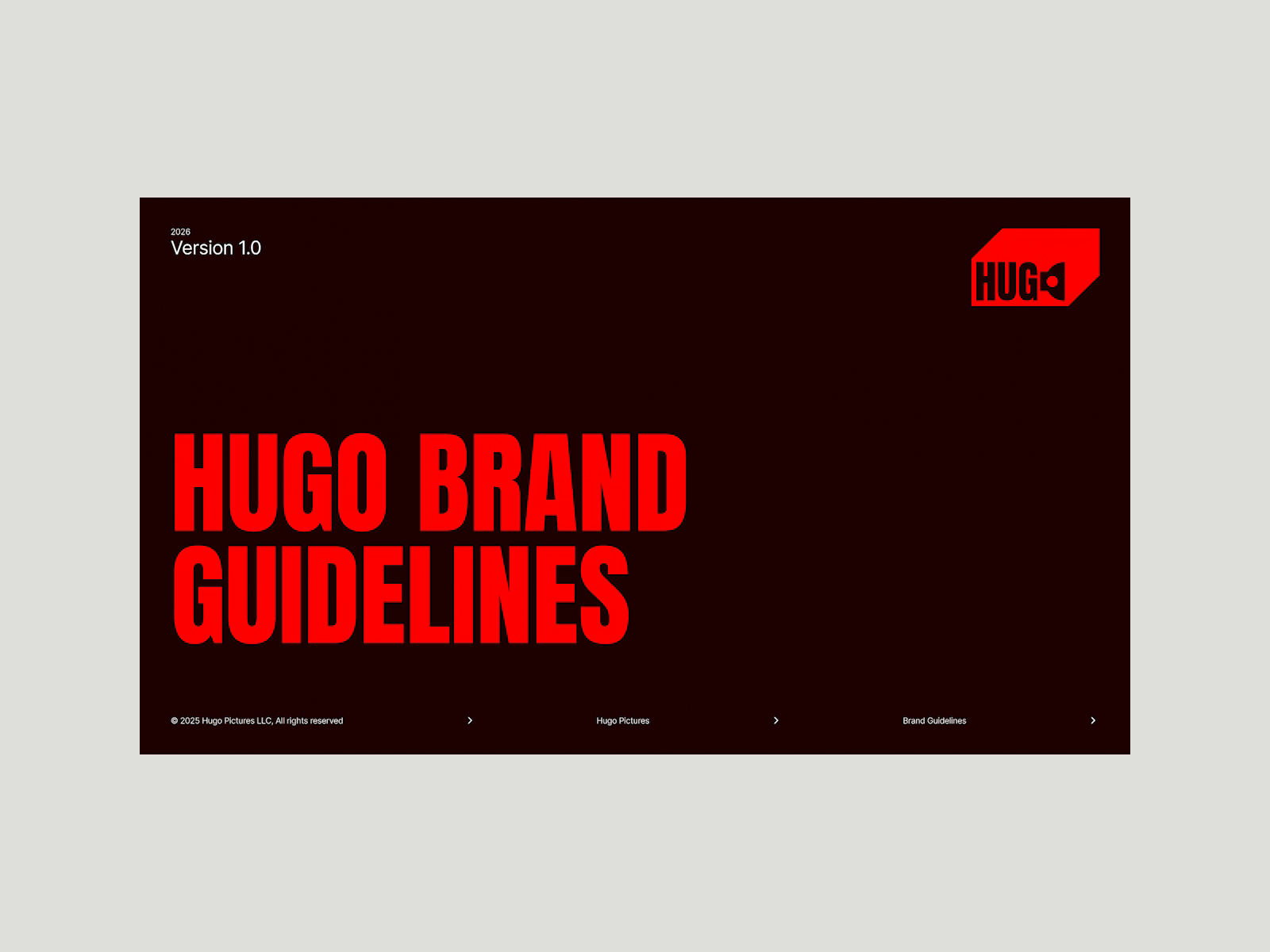 HUGO - Production House Brand Guidelines