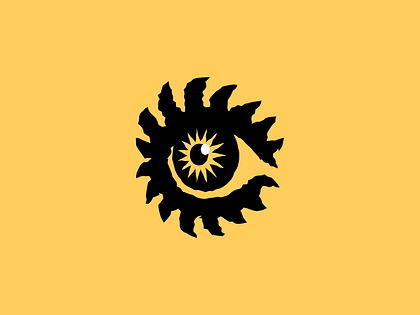 Abstract Sun Eye Logo