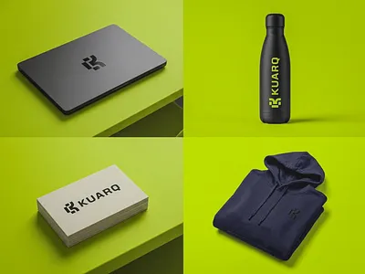 KUARQ — Bold Link logo design bold branding clean creative icon innovative kuarq lifestyle modern premium tech