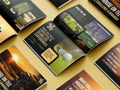Golf Tournament Organizer Booklet Design book booklet cover graphic design print