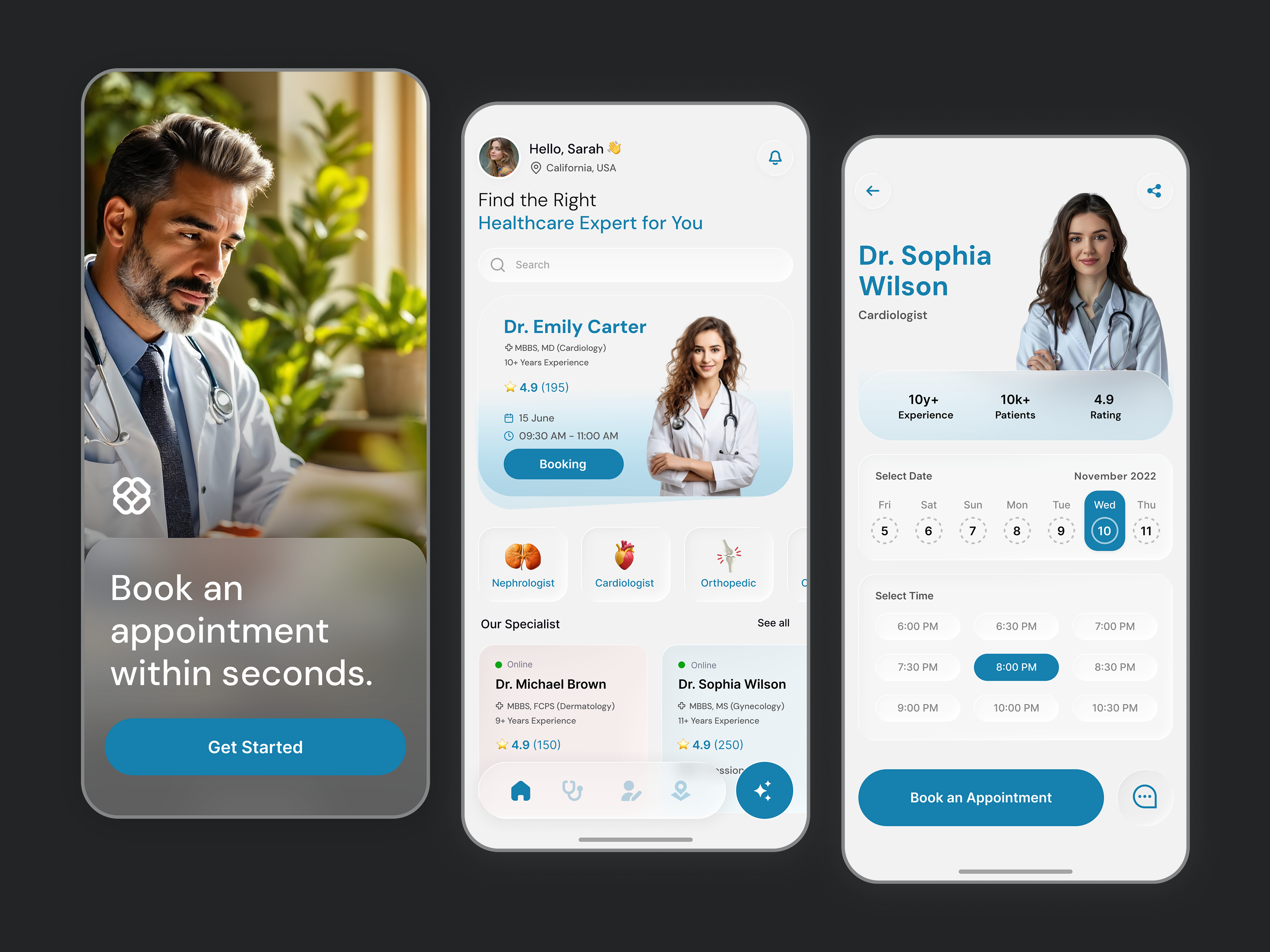 Example of Healthcare App Design & Development