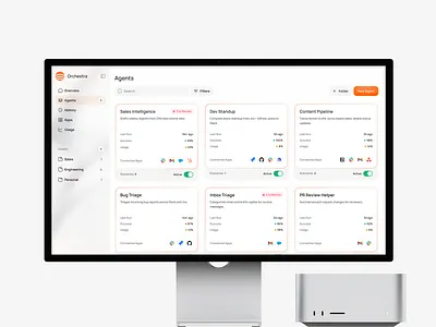 AI Agent Workspace Dashboard UI Design admin panel ai agents ai automation ai dashboard b2b saas clean ui crm dashboard dashboard ui enterprise software fintech ui interface design management platform product design productivity app saas design startup design ui ux ux design web app design workflow automation