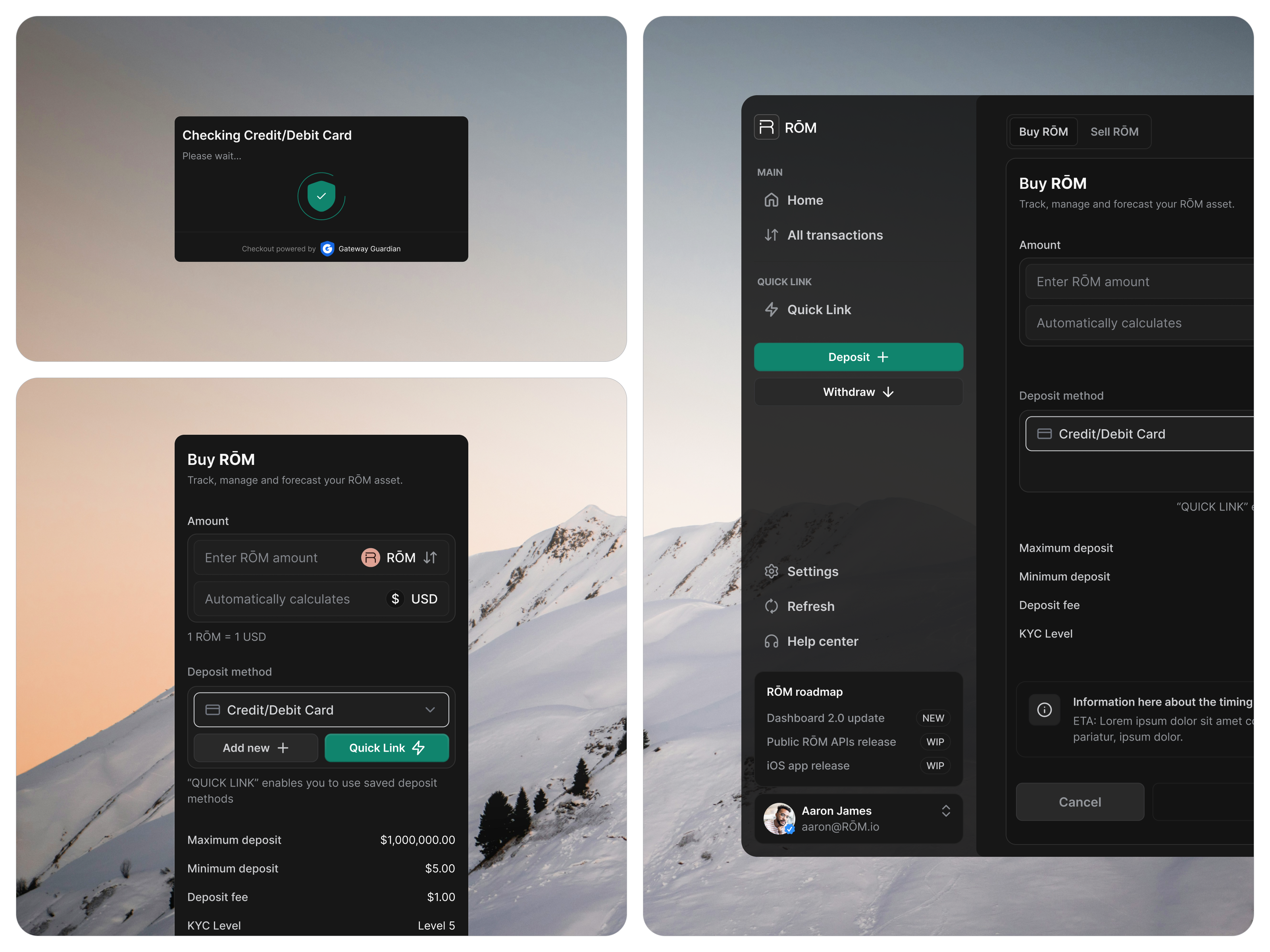 Crypto Asset Dashboard UI