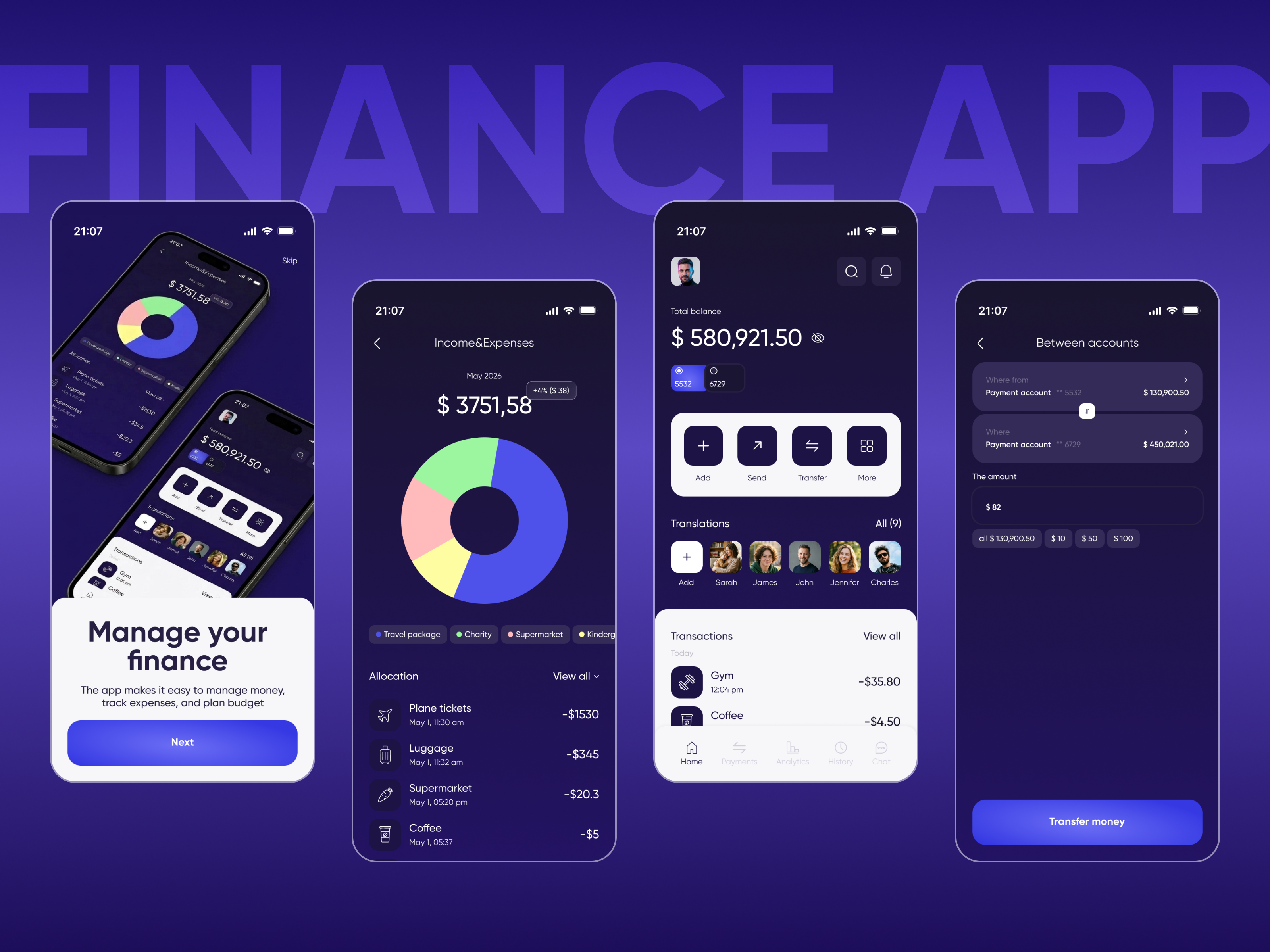 Finance mobile app