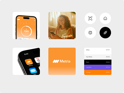 Metria branding - AI calorie tracking