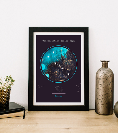 Constellation Zodiac Sign 100% printable Wall-décor for gift branding design digital print graphic design poster typography wall decor