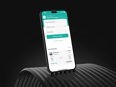 Flight Booking aviation ui booking app ios app start up travel app ui