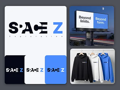 SPACE Z — Futuristic Identity Design branding experimental futuristic branding graphic design logo logodesign scifi minimal space logo typography z z logo