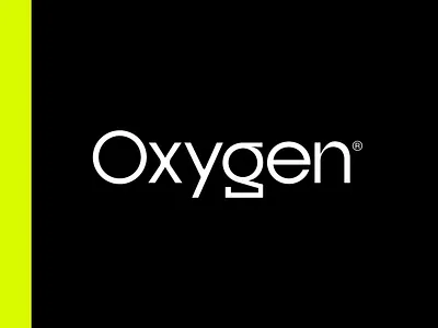 Oxygen Fitness Gym Logo Concept black brand design brand designer brand identity design branding custom type dallas fitness identity logo freelance freelancer graphic design logotype mark minimal logo design neon sans serif font style swiss typography