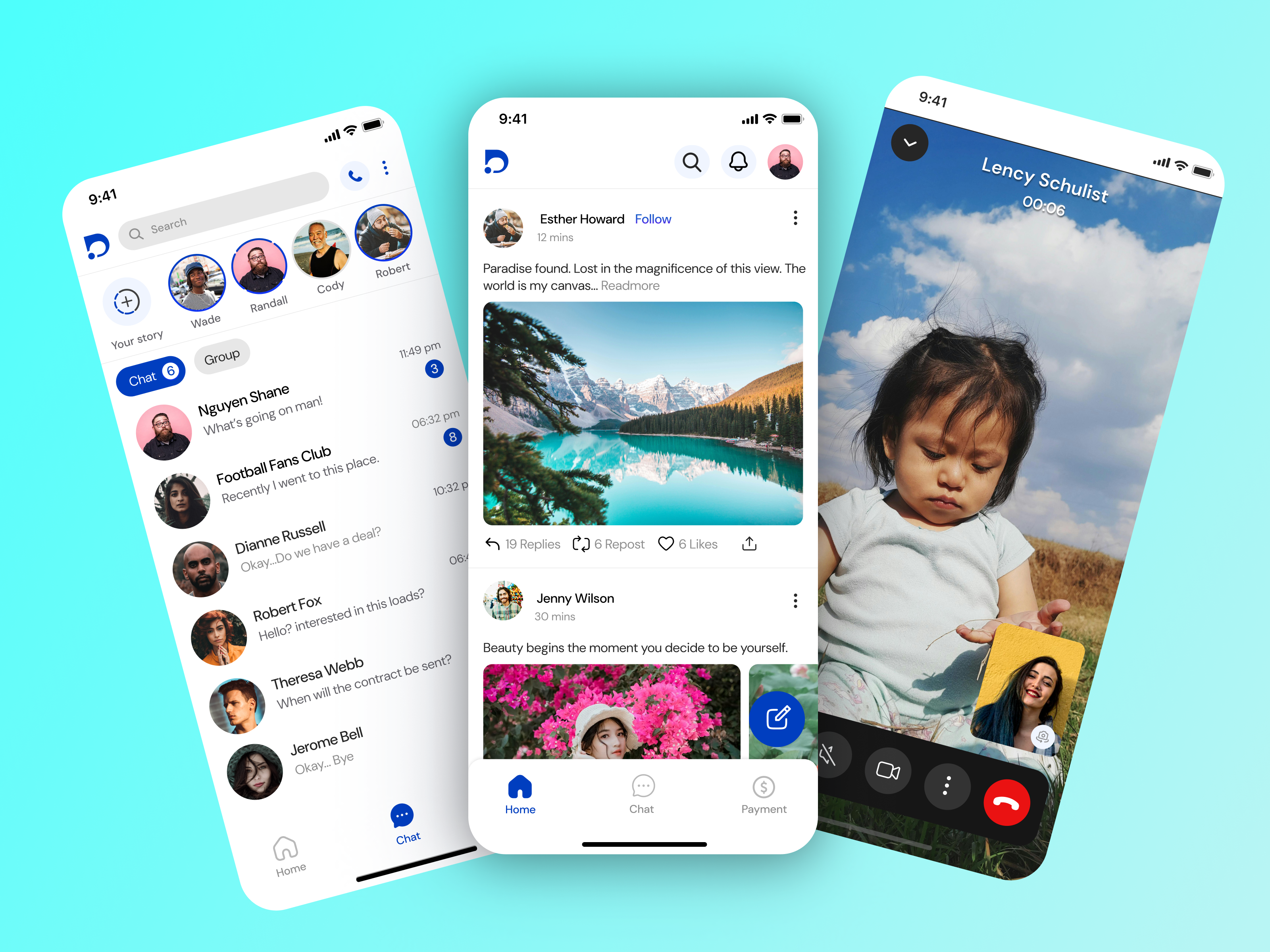 Chat Application : DAZ branding chat components creative design design graphic design illustration logo media mobile mobile app ui ux variables vector video call web
