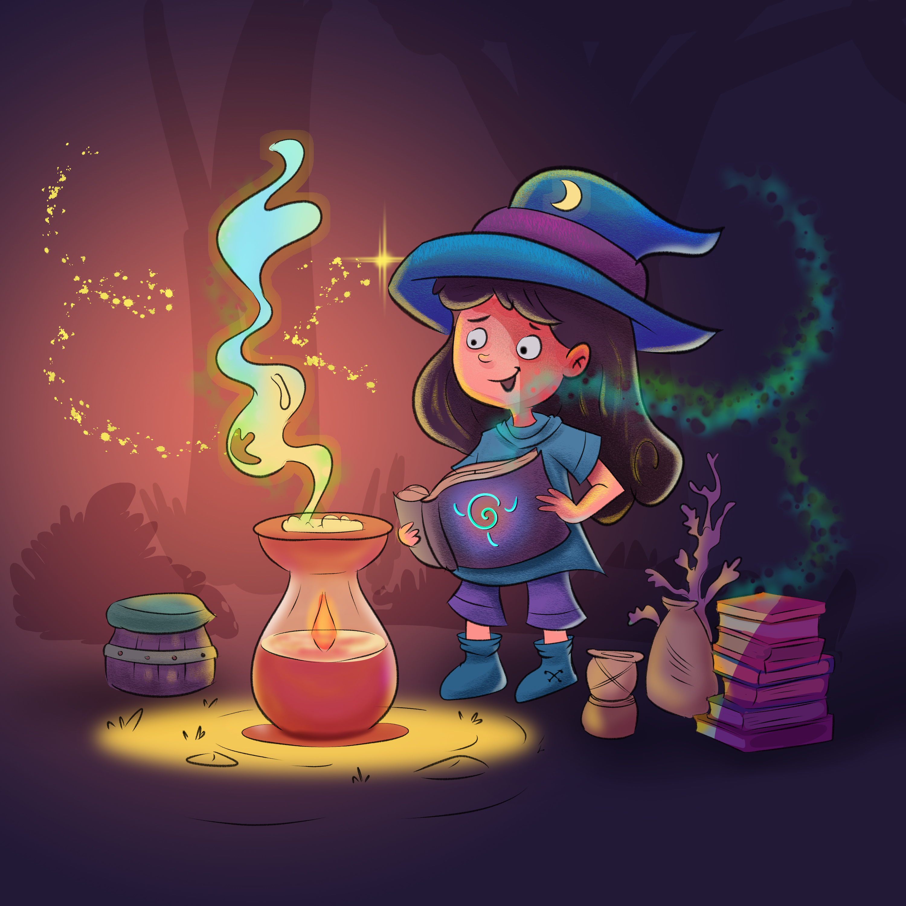Children’s Book Cover Illustration – Fairytale Style childrens book cover fairy tale art fantasy illustration illustration for publishing kids book illustration narrative illustration whimsical art