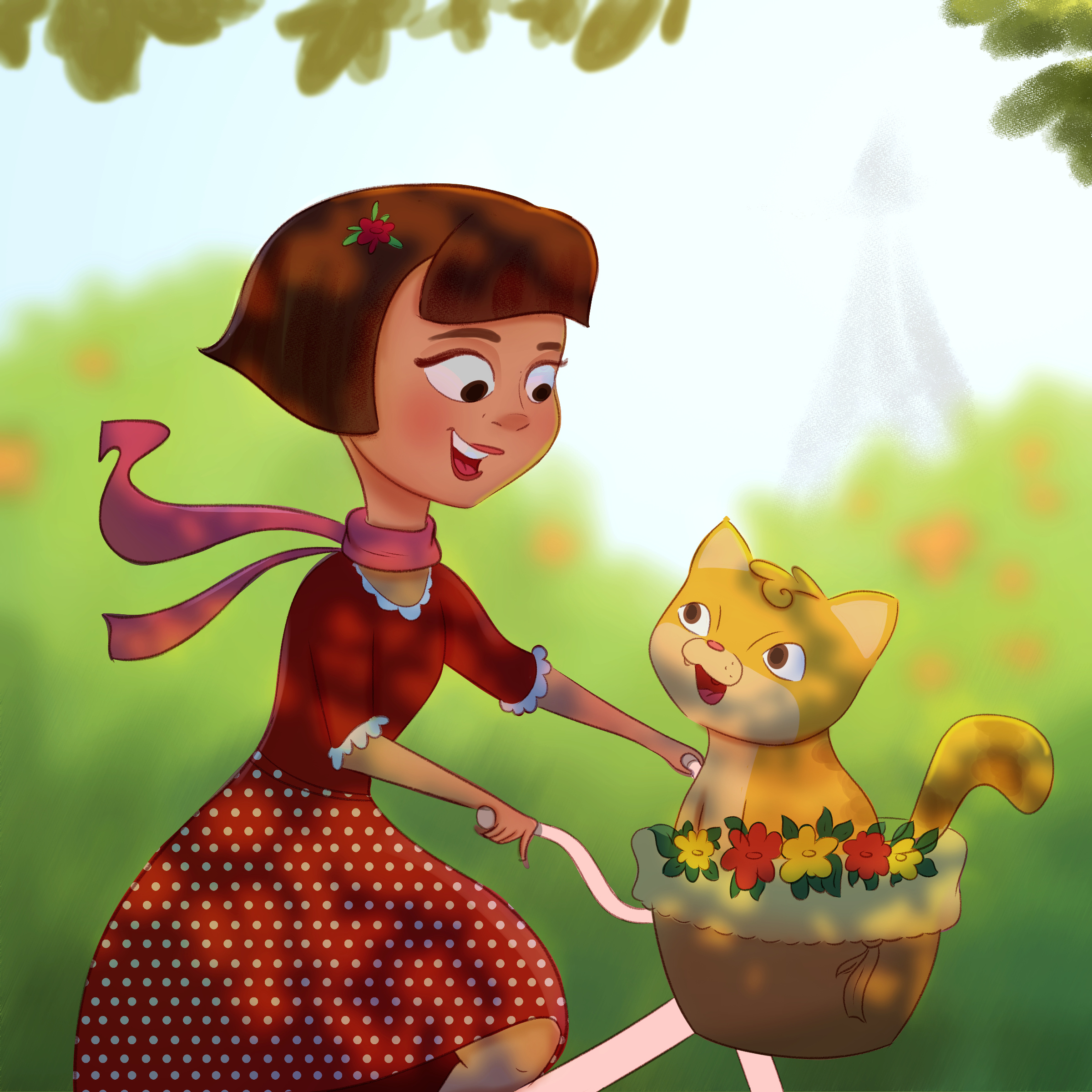 Narrative Illustration – Storytelling Scene for Kids Book children illustration concept art illustration digital illustration illustrated storytelling narrative illustration playful characters storybook illustration