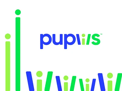 Puplils, kids edtech platform logo design brand identity branding coding colorful edtech education icon kids logo kindergarten learning logos loogo design mark minimal modern symbol unique web logo wordmark wordmark logo