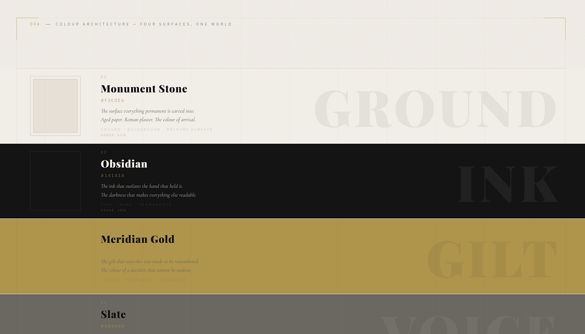 MERIDIAN — Ultra-Luxury Real Estate Typography Direction Image 2