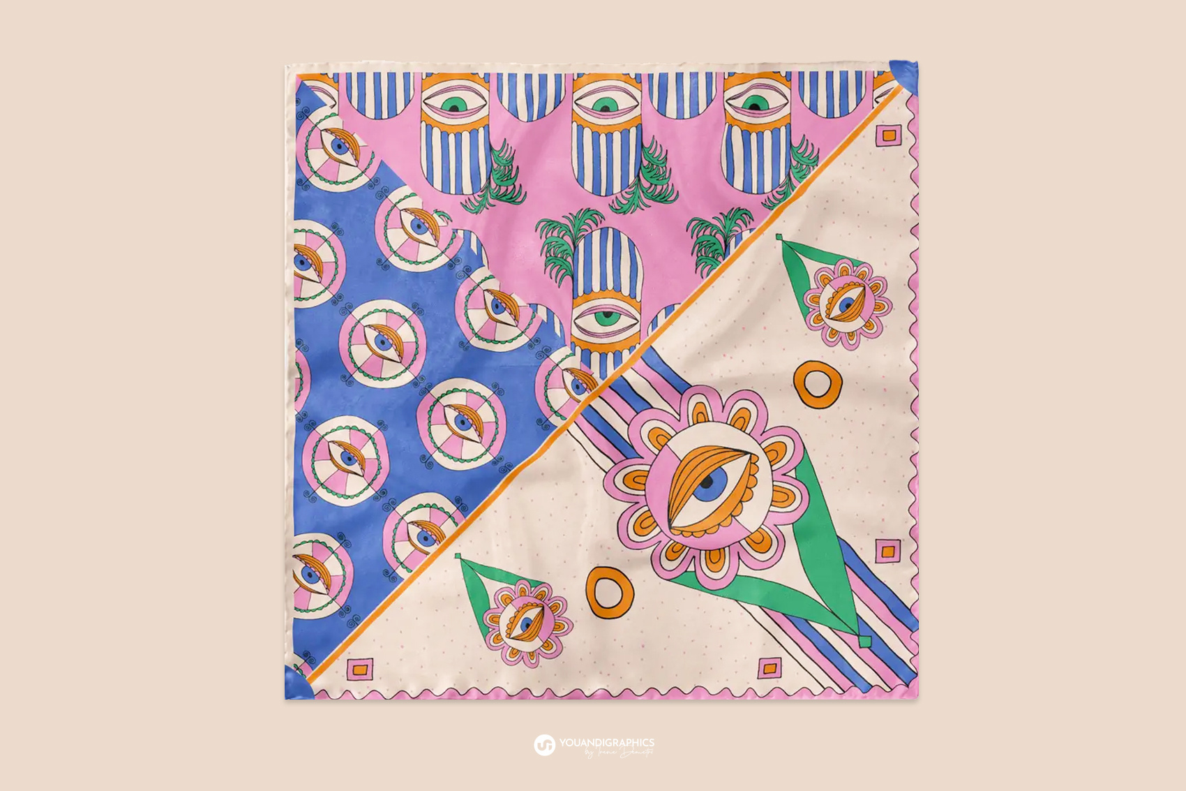 Silk Scarf Design | Custom Artwork