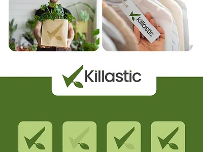 Killastic eco friendly business logo brand identity branding graphic design icon logo logo design logomark logotype minimal modern typography vector