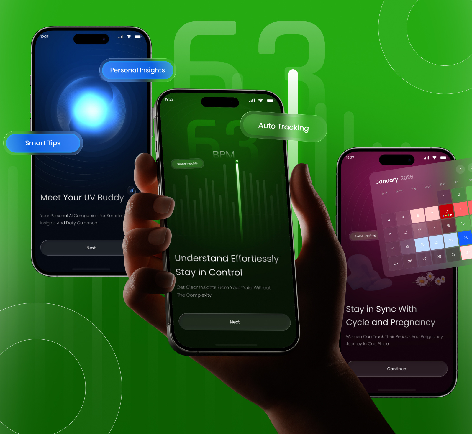 UV Buddy – Smart Women’s Health App UI | Apptechies app interface digital health dribbble design figma design gradient ui healthcare app healthcare ui healthtech mobile app design mobile ui modern ui period tracker pregnancy tracker smart health app ui design uiux design user experience ux design wellness app women health app