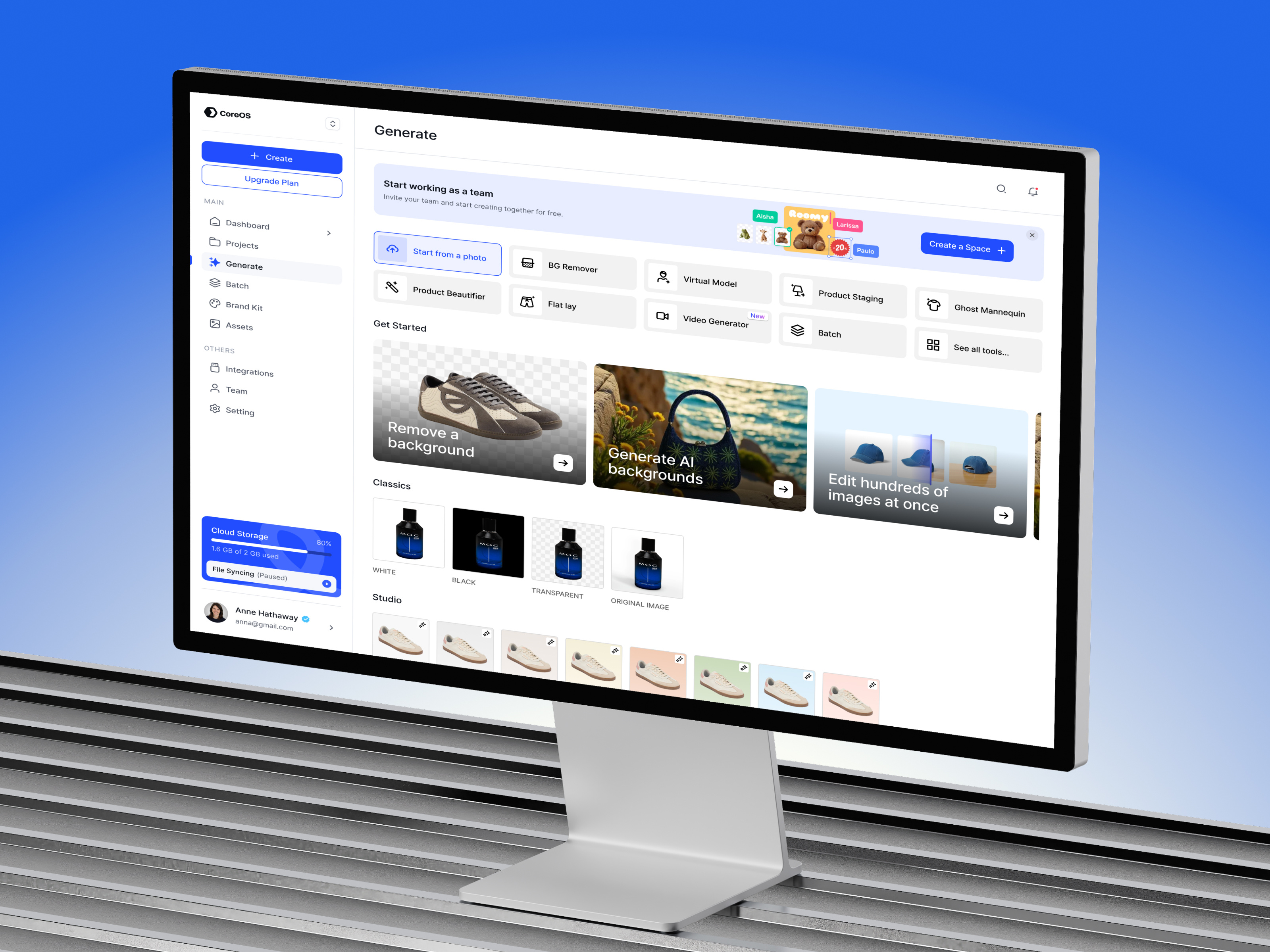 AI Product Visual Creator Dashboard UI admin panel ai ai design analytics dashboard artificial intelligence dashboard dashboard ui design inspiration dribbble ecommerce figma interface design minimal ui modern dashboard product design saas saas design ui design ux design web design