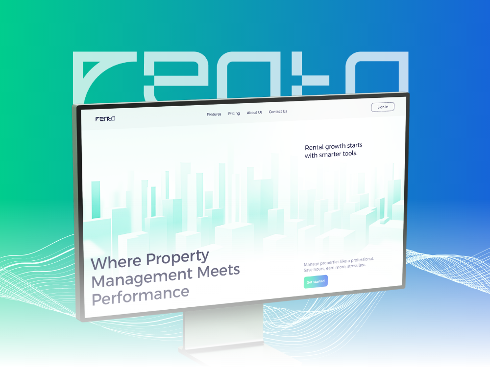 Rento Property Management App UI/UX | SaaS Design app design dashboard ui desktop ui figma design landing page design minimal ui mobile app ui mobile ui product design property management app proptech real estate ui responsive design saas ui startup ui ui design ui ux design ux design web app design web design
