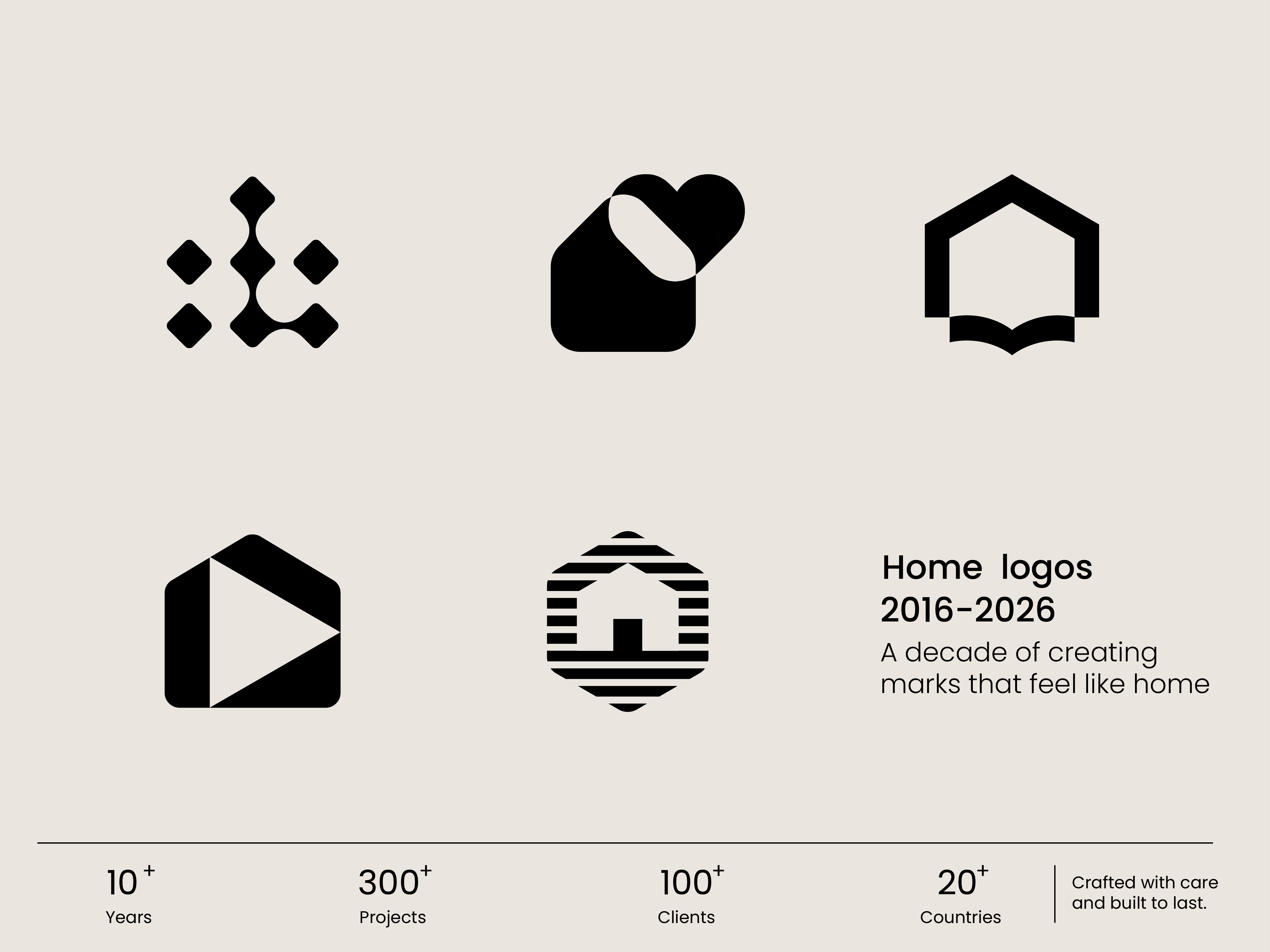 A decade of homes marks brand identity branding building home home logo house house logo logo real estates realestates