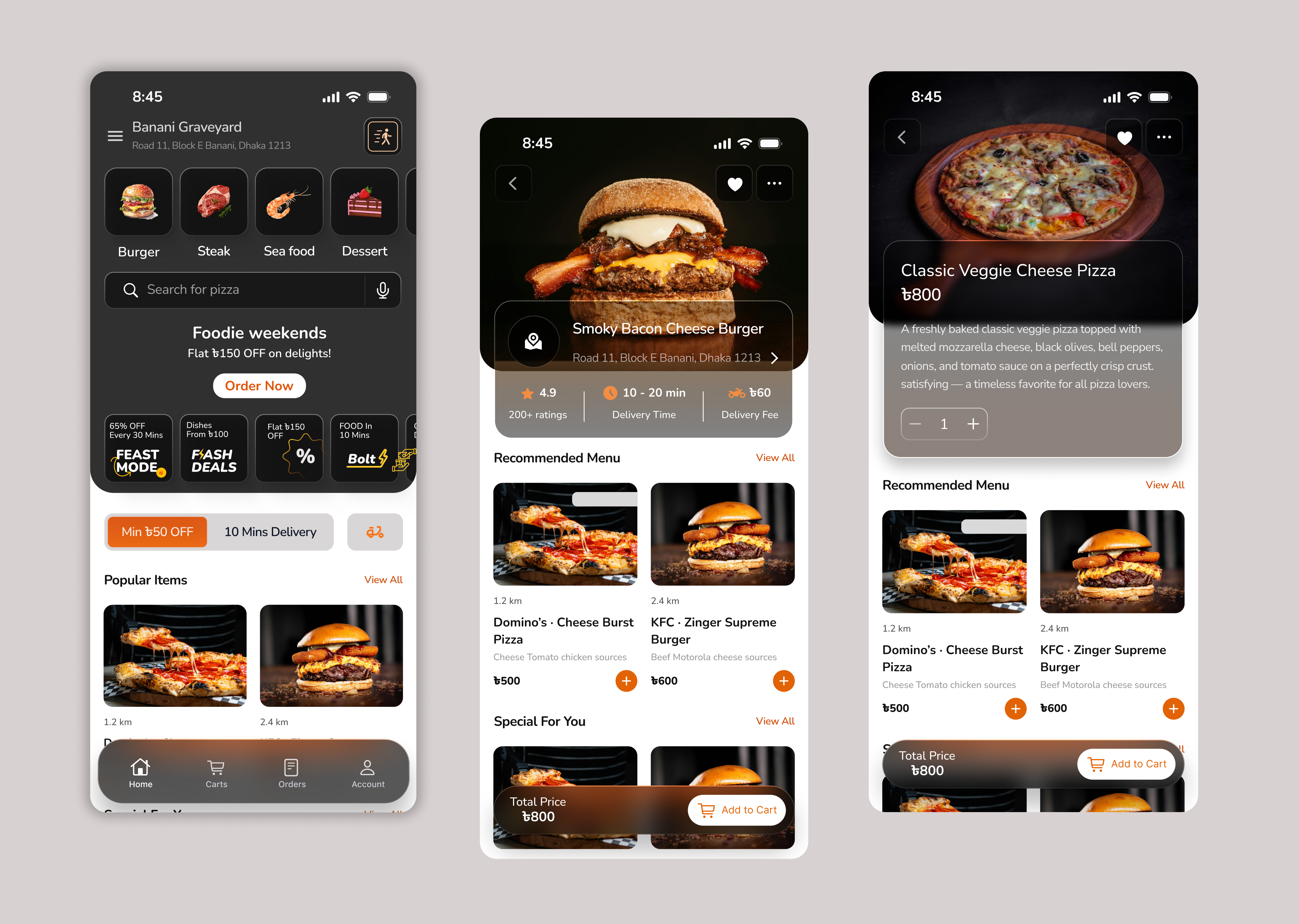 Modern Food Delivery App UI/UX Design app design inspiration app designer creative ui design dark mode ui digital product design food app design food delivery app food delivery ui food ordering app food tech design mobile app design mobile app ui mobile ui ux modern ui design online food delivery restaurant app design restaurant ui ux ui ux design uiuxhero ux design inspiration