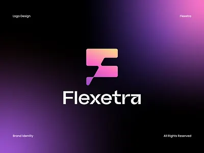 Flexetra — Futuristic Minimal F Logo abstract logo brand identity creative logo f logo fintech branding futuristic logo geometric logo gradient logo lettermark logo logo design minimalist logo modern branding modern logo premium branding saas logo startup branding tech logo visual identity