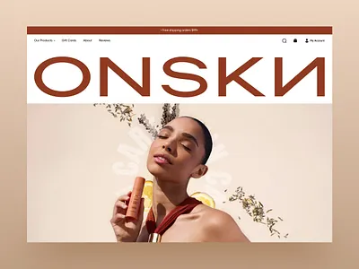 Ecommerce Website Design | Ecommerce Landing Page design e commerce design e commerce landing page ecommerce ecommerce landing page ecommerce website ecommerce website design moisturizer serum serum website skin care skincare collection web